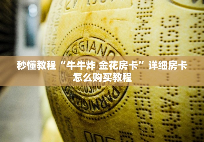 秒懂教程“牛牛炸 金花房卡”详细房卡怎么购买教程