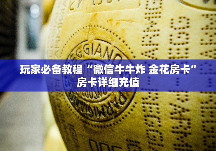 玩家必备教程“微信牛牛炸 金花房卡”房卡详细充值